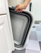 SAMMART Collapsible Plastic Laundry Basket - Foldable Pop Up Storage Container/Organizer - Portable Washing Tub - Space Saving Hamper/Basket (Grey/Steel Grey, 42L) - Image 2