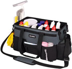 JKAOO Large Wearable Cleaning Caddy Bag with Handles, Gray - Image 7