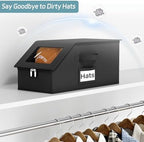 AOODA Stackable Hat Storage Box for Baseball Caps, Holds 12 Caps - Image 5