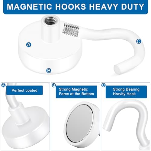 LOVIMAG Magnetic Hooks for Cruise Essentials 2026 Cabins Door 12 Pack-30LBS - Image 5