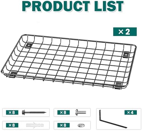 EVERHANGER Garage Wall Shelves 12x18 Inch, Wall Mounted Storage Shelf - Image 3