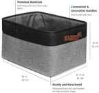 OrganiHaus 16x12.5in Storage Baskets, 3 Pack - Fabric Bins for Shelves - Image 2