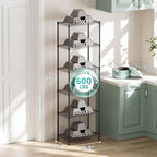 SINGAYE 6 Metal Shelves Wire Shelving Storage Shelf Adjustable Unit Pantry - Image 3