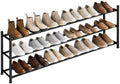 STORAGE MANIAC Long Expandable Shoe Rack, 18 Pairs Metal Wide Stackable Shoe Rack, Adjustable Shoes Shelf, Freestanding Shoes Organizer for Closet, Entryway, Hallway, Garage, Front Door, 3 Tiers by STORAGEMANIAC