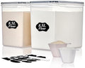 Vtopmart 8.5L Extra Large Flour Sugar Storage Containers, 2 PCS, Black by Vtopmart