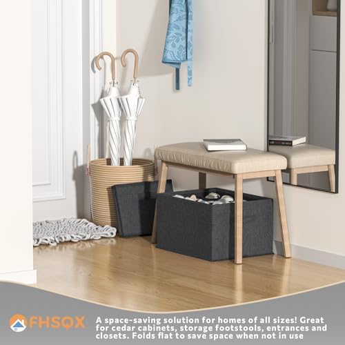FHSQX 2 Pack Shoe Organizer for Closet,Foldable Shoe Organizer,Fits up to 24 Pairs,Storage Containers With Bottom Support for Shoes (Black, 16.5 * 12.6 * 9.5in) - Image 6