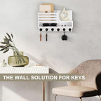 Key and Mail Holder Wall Mount, Key Holder with Long Storage Box - Image 7