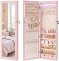 SONGMICS 6 LEDs Mirror Jewelry Cabinet, 47.2-Inch Tall, Lockable by Unknown