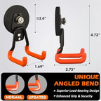 MUTUACTOR Updated Strong Magnetic Hooks,4PCS Scratch-Resistant Heavy Duty Garage Magnet Hook,20lbs Powerful Storage Tool Hooks for Organizing Cordless Impact Drivers,Garden Shovel Tool Box - Image 2