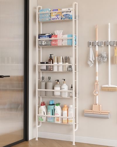 UMDONX Narrow 5-Tier Behind-the-Door Bathroom Storage Rack by UMDONXBuyNow