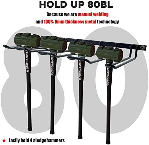 2 Pack Drill Holder, Power Tool Organizer Wall Mount, 80lb Heavy Duty Bearing Capacity Garage Storage, 4 Cordless Metal Shelf, Utility Storage Rack for Dewalt Cordless Tools Father Day Gifts - Image 3