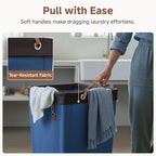 StorageWorks 160L Laundry Basket with Wheels, Rolling Hampers for Clothing - Image 5