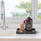 Natural Small Marble Vanity Tray, Stone Organizer for Bathroom & Kitchen - Image 4
