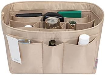 ZTUJO Purse Organizer Insert, Felt Bag Organizer For Handbag Purse Organizer,13 Colors, 6 Size (Slender Medium, Silky Beige) by ZTUJO