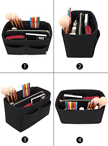 LEXSION Felt Purse Organizer Insert, Tote Bag Shaper Dividers with 5 Sizes - Image 4