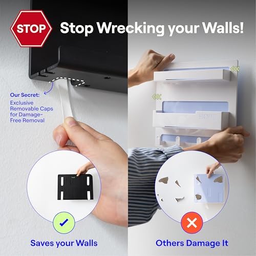 WallShelfie Bedside Wall Organizer & Dorm Decor for Dorm Room - 2.0, White - Image 4