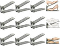 Shoe Slots Organizer, Clear Shoe Stacker, Adjustable Level Shoe Rack,Storage Space Saver for Sneakers Display (Grey Transparent, 12Pack) by UniHIMO
