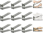 Shoe Slots Organizer, Clear Shoe Stacker, Adjustable Level Shoe Rack,Storage Space Saver for Sneakers Display (Grey Transparent, 12Pack) by UniHIMO