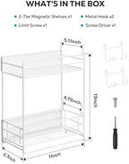 Nieifi Magnetic Shelves for Washing Machine, Magnetic Laundry Organizer - Image 5