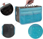 Vercord Purse Organizer Insert for Handbags Bag Organizers Inside Tote Pocketbook Women Nurse Nylon 13 Pockets Blue Small - Image 6