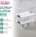 Sterilite Ultra Latch Box with Lids for Home and Office, 18 Quart, 18-Pack - Image 2