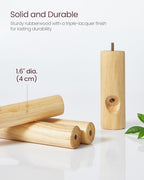 VASAGLE Solid Wood Coat Rack, Free Standing, Tree-Shaped, with 8 Hooks - Image 6