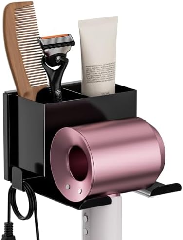 YSD Hair Dryer Holder Wall Mounted, Metal Hair Tool Organizer for Bathroom by YSD-Yourhelpfulpartner