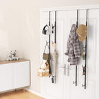 HapiRm Over Door Hat Rack - 4 Packs Metal Hanging Hat Organizer with 16 Hooks Design, Baseball Cap Hanger Organizer Storage Holds up to 80 Caps for Door, Bedroom, Closet - Image 6