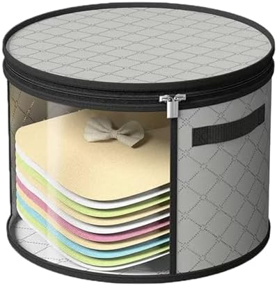 STARGAZ Hat Boxes For Women Storage - This Oversized Clear Hat Storage Bag can hold 9 hats,suitable for cowboy hats,suitable for travel and daily hat organizer for closet.(Pure Gray 1 Pack) by Unknown