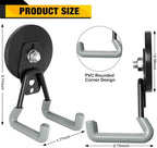 Heavy Duty Storage Magnetic Utility Hooks Large Garage Magnet Hooks with Anti-Slip Coating for Metal Cabinet,Pegboard,Garage Shelve,Garden Tools 2PCS - Image 6