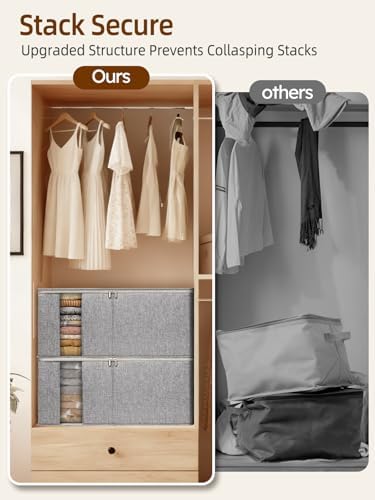 90L Rigid-Structured King Size Comforter Storage Bags, 4Pack, Gray - Image 6
