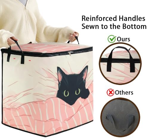 2pcs blanket storage bag for under bed,closet organizers 95L - Image 4