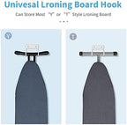 BiJun Ironing Board Hanger Wall Mount, Space Saving Laundry Room Organizer - Image 4