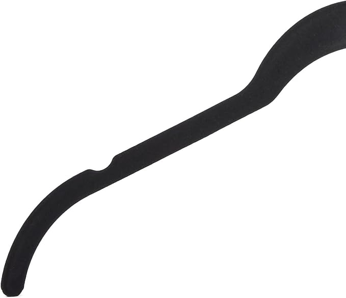 Amazon Basics Space Saving Slim Velvet Non-Slip Clothes Hangers for Closet Organization, Black, 100-Pack - Image 5