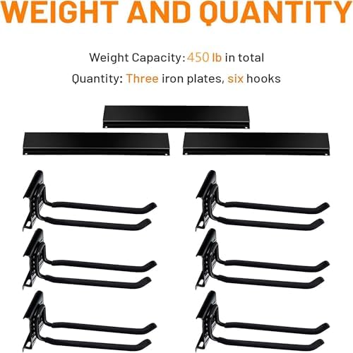 Wallmaster Garage Storage Organization Wall Mount Folding Chair Hangers - Image 5