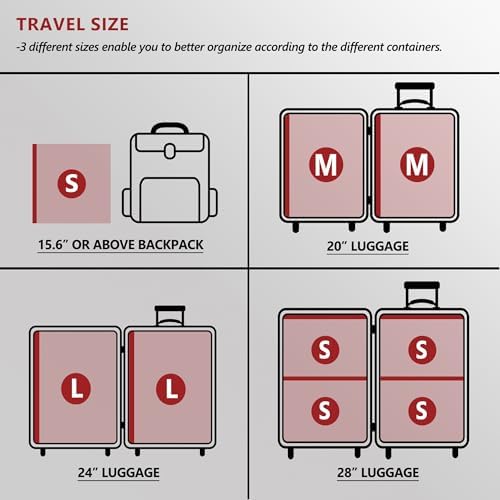 Travel Vacuum Bags for Clothing with Cordless Pump 8 Small, Clear | Compression Packing Cubes Organizer Storage for Luggage Suitcase, Space Saver Seal Bags for Vacation Cruise - Image 3