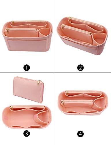LEXSION Felt Purse Organizer Insert, Tote Bag Shaper Dividers with 5 Sizes - Image 3