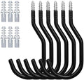 HORUSDY 6 Pack Heavy Duty Bike Hooks - 7.5 inches, 100LBS Capacity for Garage Wall and Ceiling by HORUSDY