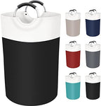 BlissTotes 75L Laundry Basket, Freestanding Collapsible Hamper, Black by BlissTotes