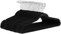 Amazon Basics Slim Velvet Non-Slip Space Saving Suit Clothes Hangers, Closet Organizer, Black, 50-Pack by AmazonBasics