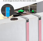 FYY Over the Door Hooks, Single-Hanger 4 Pack, Fits Doors 1 3/8" Pink - Image 5