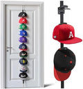 Over-the-Door Hat Organizer for Baseball Caps, Button & Strap 2-Way Hanging by Aoodaily