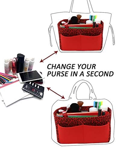 LEXSION Felt Purse Organizer Insert, Tote Bag Shaper Dividers with 5 Sizes - Image 6