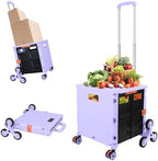 FELICON SELORSS Folding Utility Climber Cart Portable Rolling Crate-Purple by FELICON