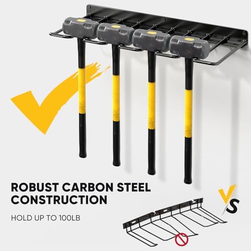 POKIPO Power Tool Organizer, 4 Drill Holder Wall Mount, Heavy Duty Garage Tool Organizer and Storage, Suitable Tool Rack for Tool Room, Workshop, Garage - Image 3