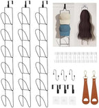 18 Pack Over The Door Hat Organizer for baseball caps | Multi-Functional Baseball Hat Rack for Closet | Wall Mounted Hat s torage organizer | 5 types of accessories cap holder stand w hooks ,Black by LINFIDITE