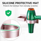 Hair Dryer Holder Wall Mounted, Hair Straightener Holder, Blow Dryer Holder Adhesive, Hair Tool Organizer for Flat Iron, Hairdryer, Curling Iron Holder for Bathroom Vanity Barber Shop (Rose Gold) - Image 6