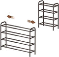 Gonfoam Expandable 4-Tier Shoe Rack for Closet and Entryway, Bronze by Gonfoam