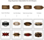 ZTUJO Purse Organizer Insert For Handbag & Tote Shaper,Tote Bag Organizer Insert For Speedy Neverful, 6 Sizes(Medium, Silky Brown) - Image 5