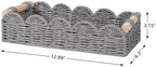 CubesLand Toilet Paper Storage Basket Organizer, Small Wicker Decor Basket - Image 3